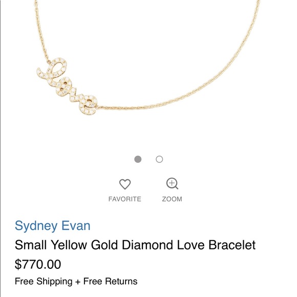 MOTHER’S DAY! Sydney Evan gold & pave diamond bracelet - Picture 3 of 6